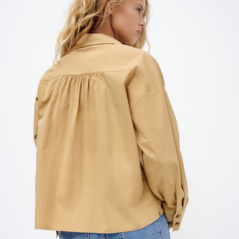 Zara Ruched Front Shirt - Picture 3 of 6